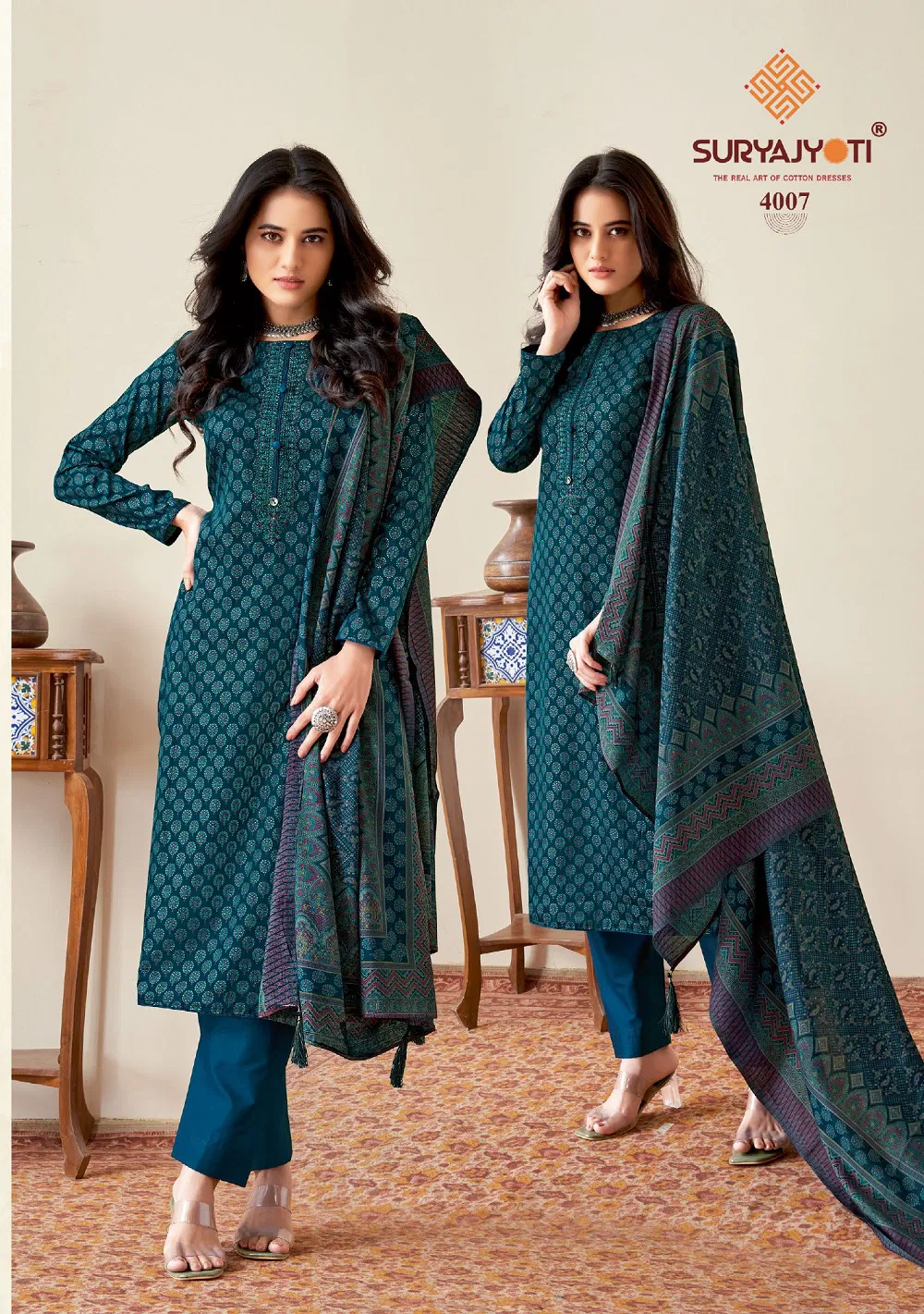 Kalki Vol 4 By Suryajyoti Jam Satin Dress Material Catalog
